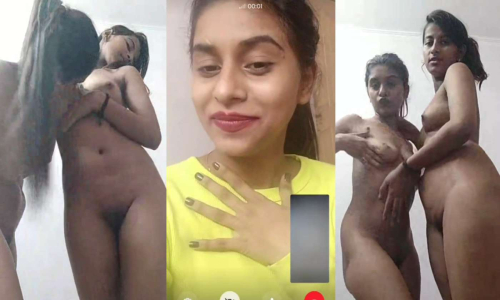 Two Indian Girls Showing Each Other Body On Video Call