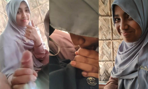 Cute Horny Bangladeshi Hijabi Girl Outdoor Sucking Boyfriend Dick