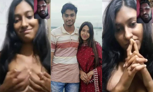 Cute GF Showing Pressing Boobs
