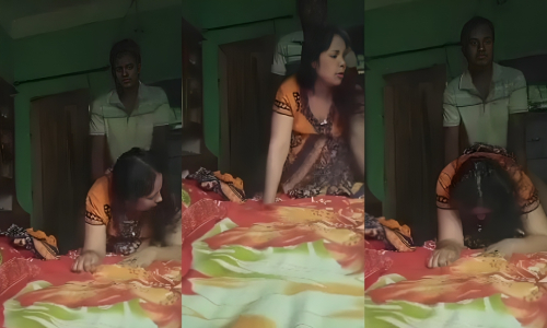Chubby Pune Aunty And Milkman Silent Blowjob Doggy Style Sex