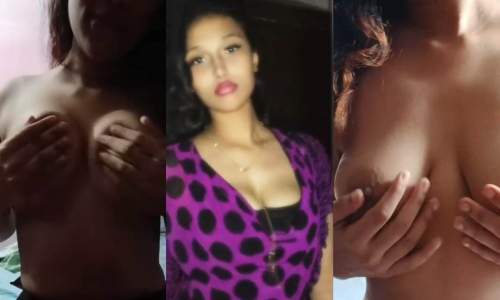Horny Bengali Babe Showing Pressing Boobs