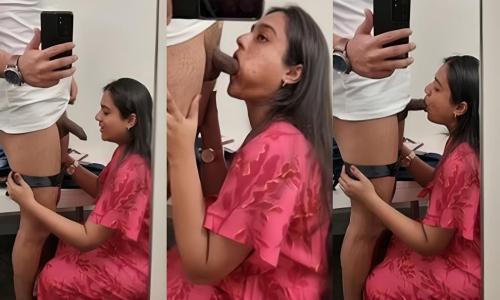 Beautiful Wife Nude Captured Giving Blowjob Taking Cum On Boobs