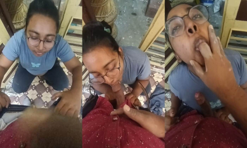 Horny Bengali Babe Sucking BF Cock